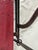 Mid-Century French Bistro Bench With Red Slats and Wrought Iron Frame For Sale - Image 9 of 11