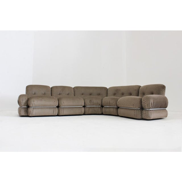 Textile Vintage Italian Modular Sectional Sofa by Co.im, 1970s, Set of 5 For Sale - Image 7 of 11