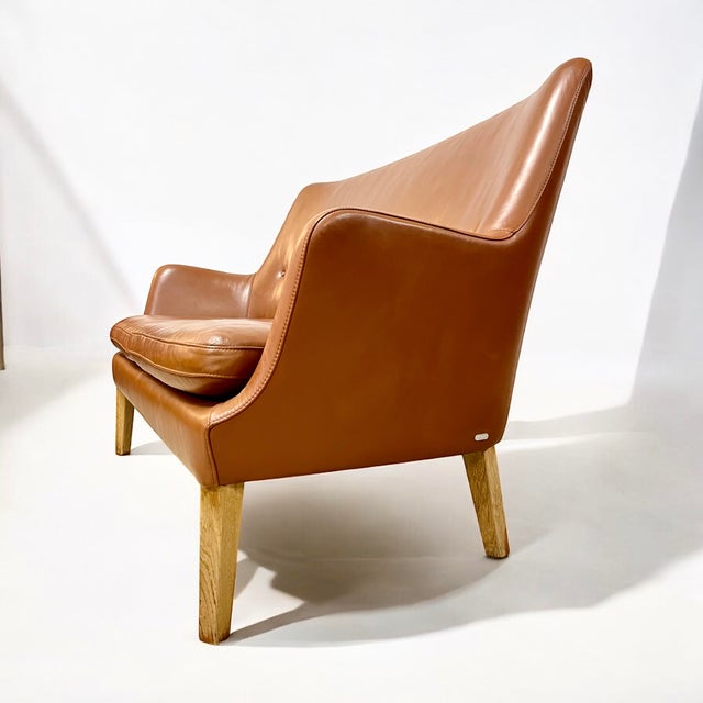 Arne Vodder Model 53 Sofa in Cognac Leather by Arne Vodder, 1953 For Sale - Image 4 of 10