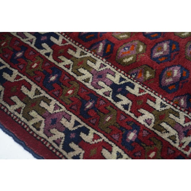 1900s Antique Russian Yamud Bokara Rug-3′5″ × 4′2″ For Sale - Image 4 of 10