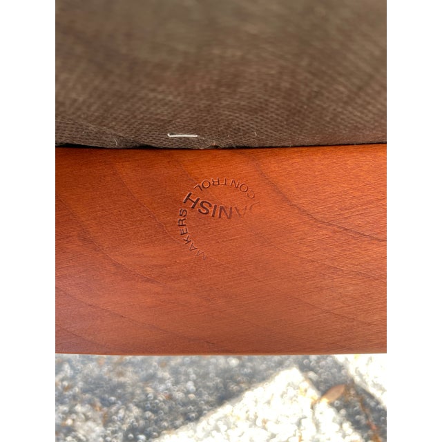 Chestnut 1960s Danish Mid-Century Modern Koefoeds Hornslet Sculptural Dining Chair For Sale - Image 8 of 11