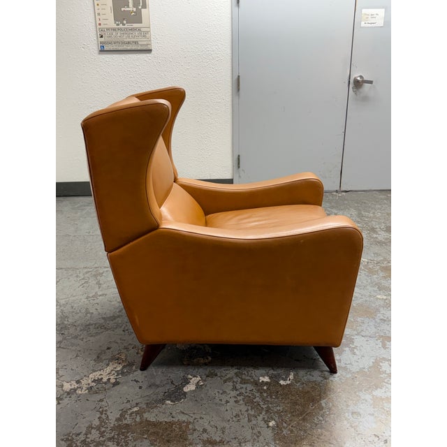 2010s Room & Board Juno Leather Recliner For Sale - Image 5 of 12