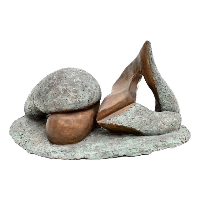 Vintage Abstract Female Form Sculpture by A. Altmann For Sale