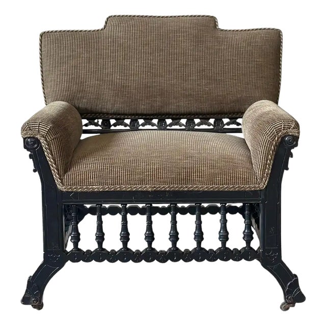 Dutch Colonial Eastlake Armchair For Sale