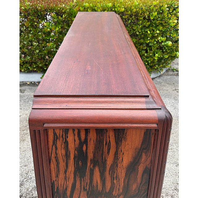 Louis Majorelle French Art Nouveau Signed Cabinet, Inlays and Ironwork For Sale - Image 9 of 18