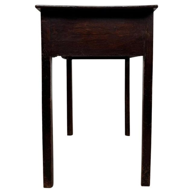 Antique English Oak Writing Table, 1700s For Sale - Image 9 of 12