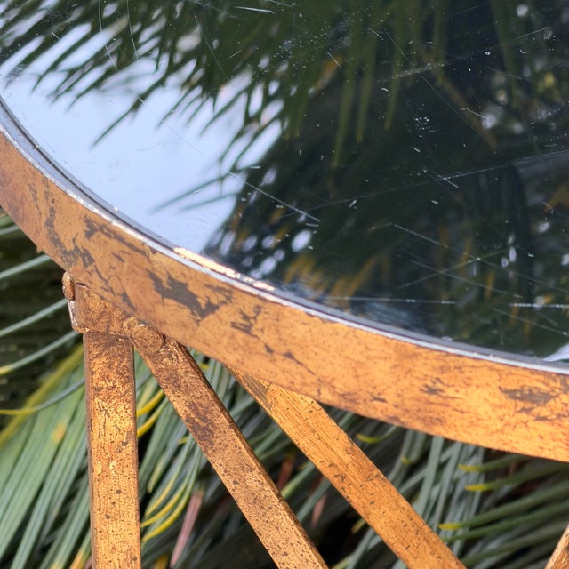 Late 20th Century Maison Jansen Style Gilt Drinks Table - Newly Painted For Sale - Image 9 of 12