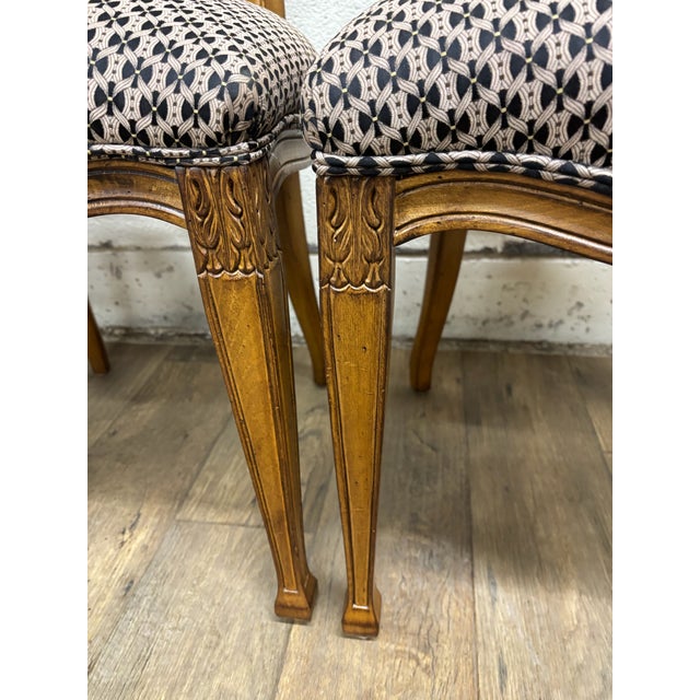 Vintage George III Regency Hepplewhite Style Sunburst Spider Web Dining Chairs For Sale - Image 10 of 15
