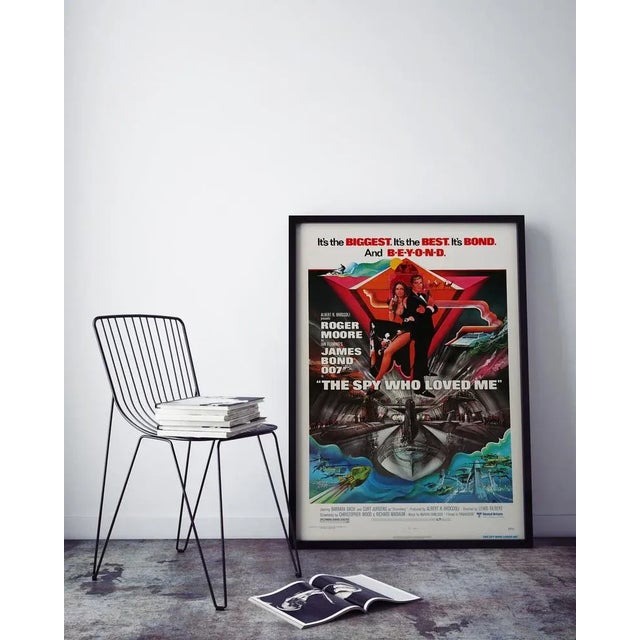 James Bond "The Spy Who Loved Me" Original Vintage Movie Poster, American, 1977 For Sale - Image 4 of 5