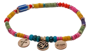 Colorful Beaded Yogi Ankle Bracelet