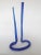 Twisted Glass Vase in Blue Cobalt, 1970s For Sale - Image 4 of 5