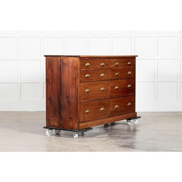 Large 19th Century English Mahogany Haberdashery Drawers, 1890s For Sale - Image 9 of 18