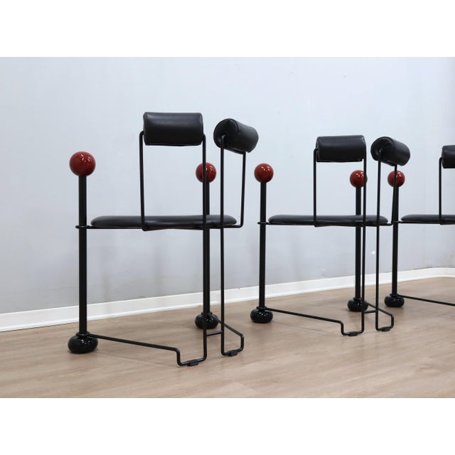 Vintage Sculptural Chairs, 1980s, Set of 4 For Sale - Image 12 of 17