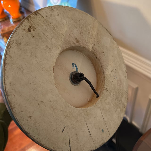 Vintage Midcentury Modern Blue Pencil Floor Lamp For Sale - Image 12 of 12