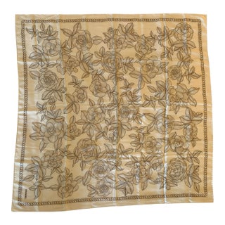Vintage Chanel Silk Square Scarf For Sale