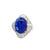 9.16 Carat Tanzanite Diamond Platinum Ballerina Ring, Size 6.25 For Sale - Image 4 of 6