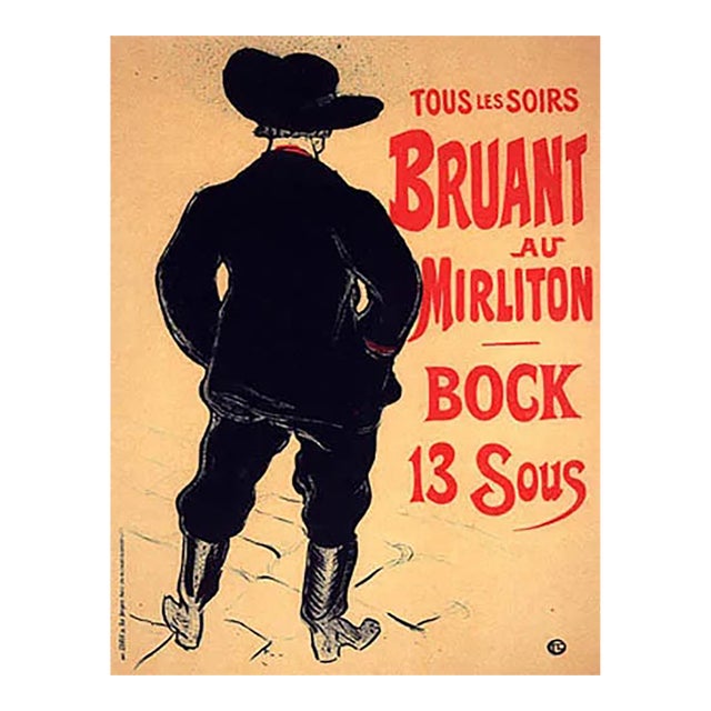 Lautrec Lithograph 11 Bruant Au Mirliton 1966 For Sale