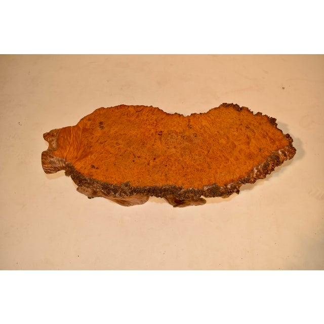 Live Edge Bird's Eye Maple Coffee Table, Circa 1960's For Sale In Greensboro - Image 6 of 7