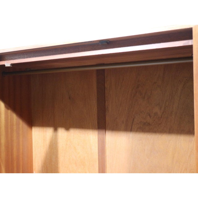 Mid 20th Century Mid Century Modern Vintage Teak Triple Armoire in the Style of G Plan Danish Style For Sale - Image 5 of 12