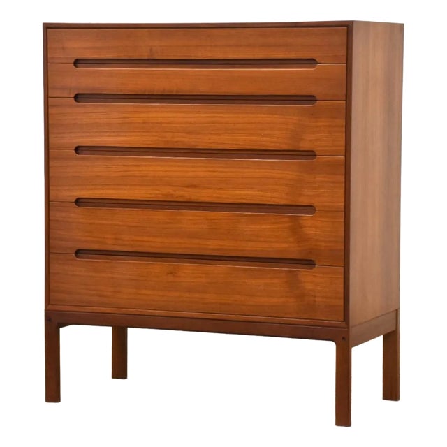 1960s Arne Wahl Iversen Danish Modern Teak Tall Dresser For Sale
