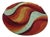 Psychedelic Space Age Rug in Orange and Red, 1970s For Sale