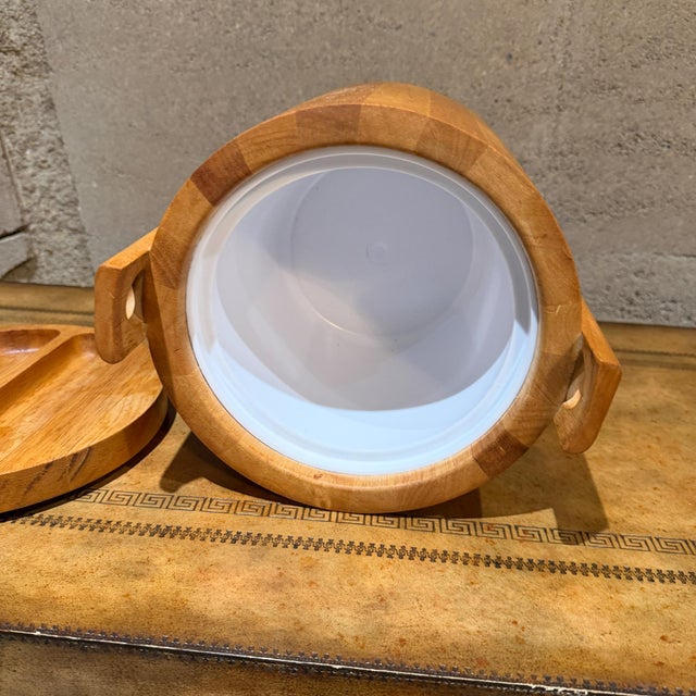 1980s Royal Teak Designs Ice Bucket Mid-Century Modern For Sale - Image 5 of 12
