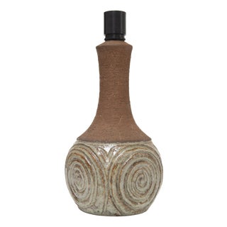 Danish Modern Ceramic Table Lamp by Børge Christoffersen for Chris Haslev, 1960s For Sale