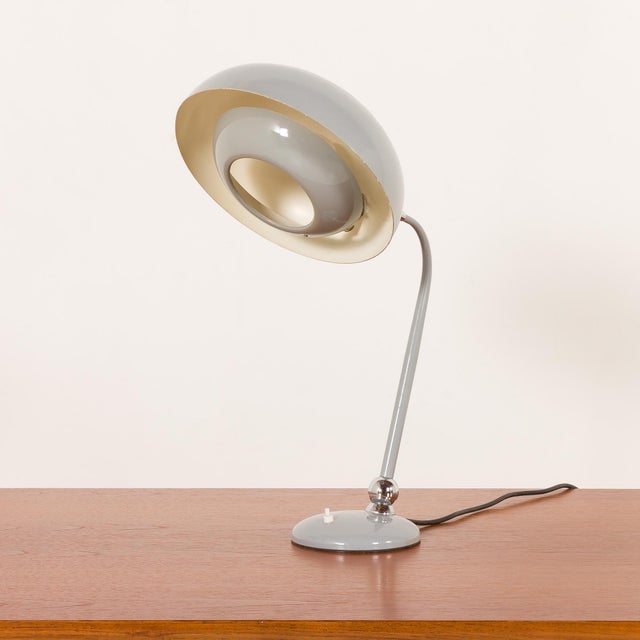 Metal Mid-Century Italian Desk Lamp attributed to Stilnovo, 1960s For Sale - Image 7 of 15