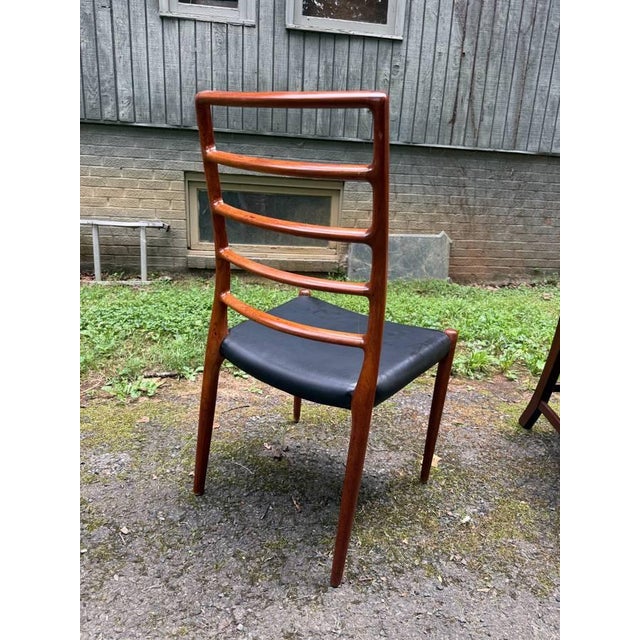 Mid 20th Century Set of j.l. Moller 4 High Ladder Back Teak Dining Chairs For Sale In Washington DC - Image 6 of 17