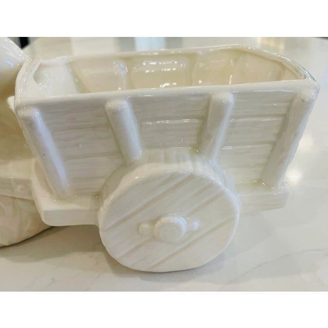 Vintage Easter Ceramic: Easter Bunny Decor Figurine For Sale - Image 4 of 9