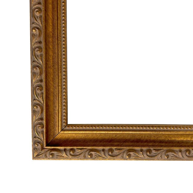 American Woman With Ship Framed 10x16" Reproduction Print on Canvas For Sale - Image 3 of 3