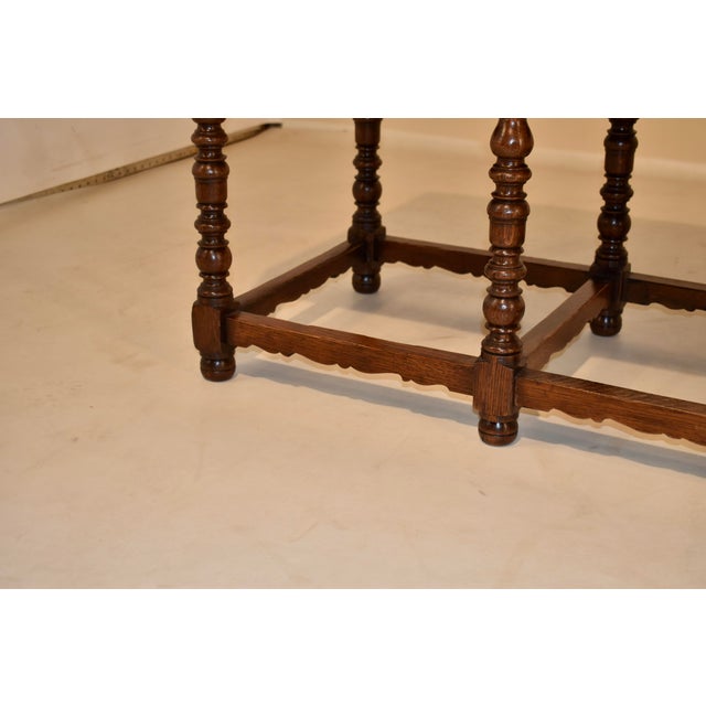 19th Century French Long Upholstered Bench For Sale In Greensboro - Image 6 of 7
