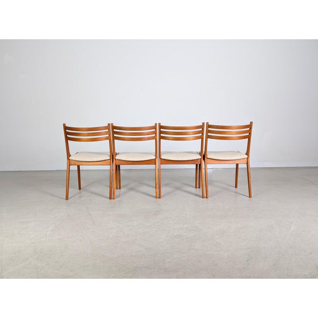 Mid-Century Danish Teak Chairs from KS Møbler, Set of 4 For Sale - Image 4 of 12