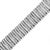 Contemporary .925 Sterling Silver 8 1/2 Cttw Diamond 7 Row Chevron "S" Curved Link Tennis Bracelet (I-J color, I1-I2 clarity) - 7.25" For Sale - Image 3 of 7