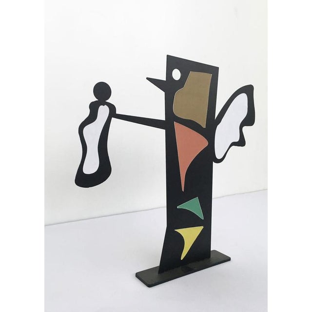 Black Painted Metal Sculpture by Riccardo Dalisi, Italy, 1980s For Sale - Image 18 of 18