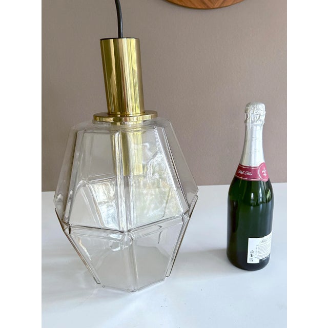 Vintage Pendant Light in Glass from Limburg For Sale - Image 16 of 17