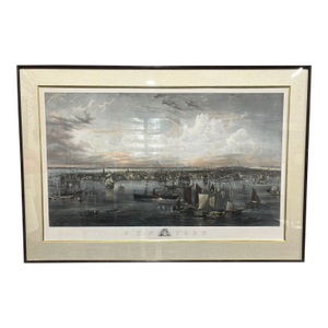 New York City 1855 Monumental Aquatint Jw Hill