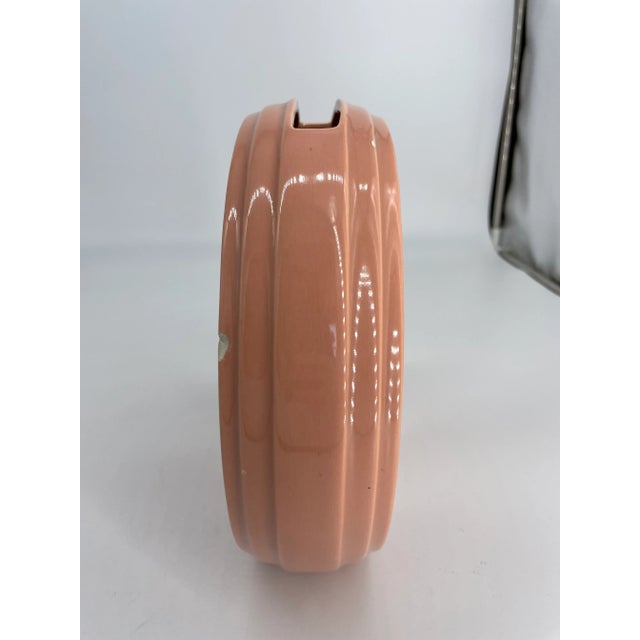 Mid 20th Century Mid-Century Ceramic Haeger Circular Pink Vase For Sale - Image 5 of 11