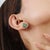 Emerald 4.22 Ct Natural Pear Emerald & Diamond Floral Cluster Stud Earrings in 925 Silver, a Pair For Sale - Image 8 of 12