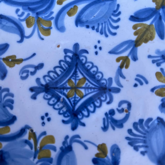 Vintage Guertes Talavera Polychrome Decorated Plate, Spain, Circa 1970's For Sale - Image 4 of 12