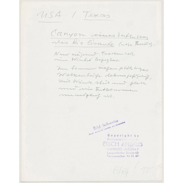 Canyon, Person, USA, 1960s, Black & White Photograph For Sale - Image 4 of 5