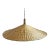 Raw Rattan Umbrella Pendant Light For Sale