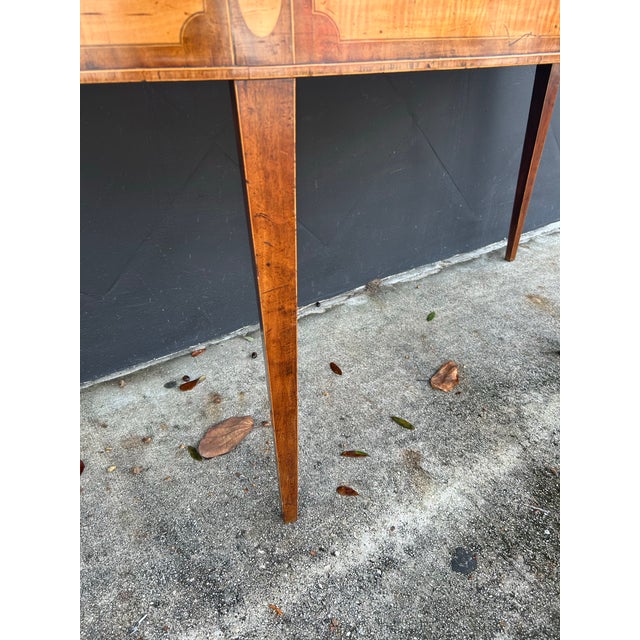 Early 19th Century Antique George III Inlaid Console For Sale - Image 5 of 6