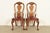 English Kittinger Georgian Carved Mahogany Side Chairs or Dining Chairs, Pair For Sale - Image 3 of 16