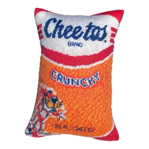 Velvet "Orange Crush" Cheetos Custom Made Feather Down Pillow