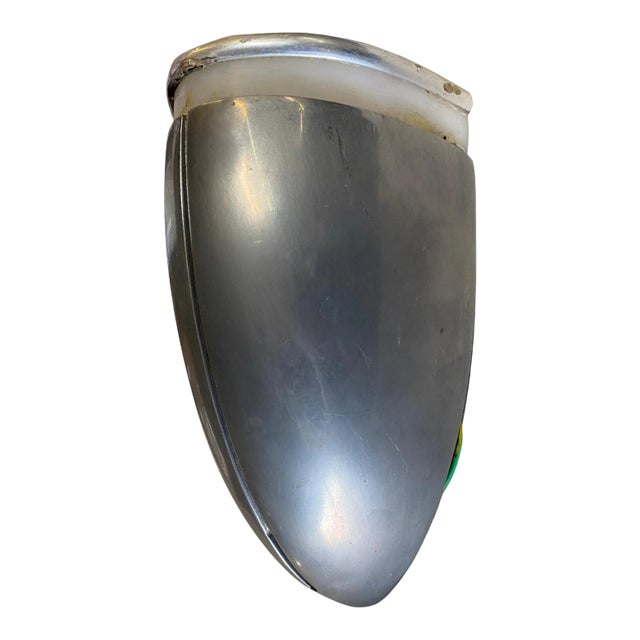 Brushed Aluminum Art Deco Stream Wall Sconce For Sale