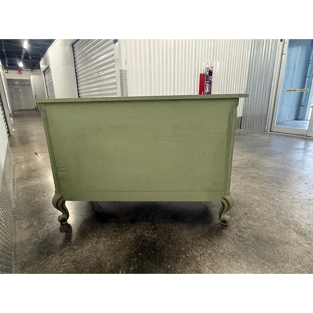 French Late 20th Century Painted French Style Jardin Chest of Drawers For Sale - Image 3 of 12