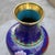 Pair of Large Vintage Cloisonné Enamel Vases – Sapphire Blue Ground, Phoenix & Peony Motif For Sale In Los Angeles - Image 6 of 12