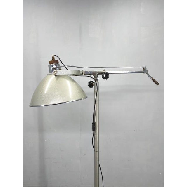 Industrial Czech Surgical Floor Lamp from Military Hospital, 1950s For Sale - Image 6 of 18