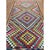 Turkish 1930s Antique Multicolor Diamond Turkish Village Kilim Runner Flatweave Wool Rug For Sale - Image 3 of 5